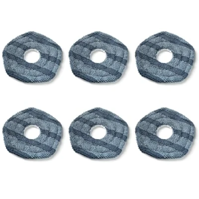 Afbeelding van Odashen 6 Stks Wasbare Mop Doeken voor eufy X10 Pro Omni X9 Robot Stofzuigers, Zachte Vervanging Dweilen Pads