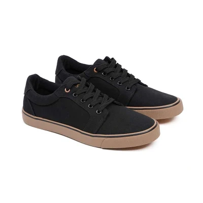 Afbeelding van Fox Black Canvas Schoenen Size 12 / 46 Visschoenen