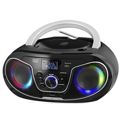 Afbeelding van Trevi CMP588 Draagbare Radio FM DAB+ Bluetooth AUX in USB LED verlichting Zwart
