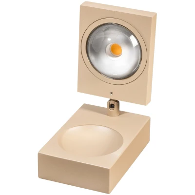Afbeelding van ETH Jake Cube tafellamp Led met lens 3 step dimming 2700k 10w zand 721L