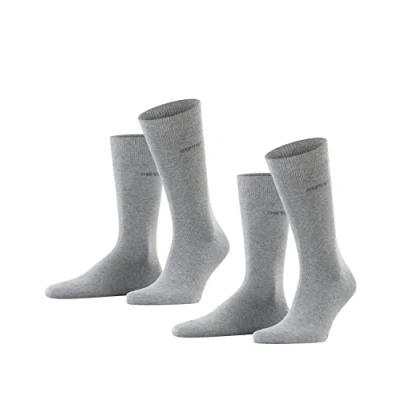 Afbeelding van Esprit Basic Uni 2 Pack duurzaam organisch katoen multipack sokken heren grijs Maat 47 50