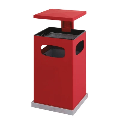 Afbeelding van As papierbak met afneembaar afdak 80 ltr