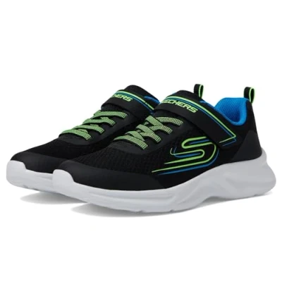 Afbeelding van Skechers Performance Dynamatic Sneakers laag voor kinderen, Maat: 35, Black/blue/lime Textiel/ synthetisch