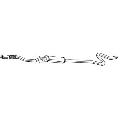 Afbeelding van BOSAL 291 071 Middendemper CITROËN: C3 II