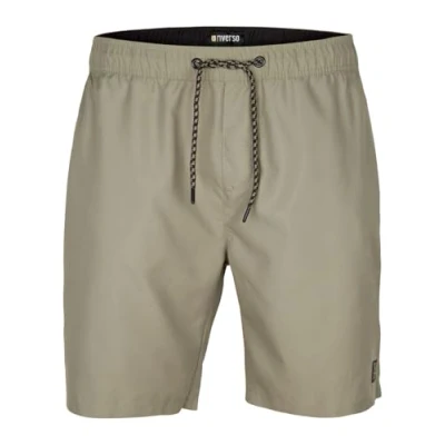 Afbeelding van riverso RIVDavid Zwembroek voor heren, lange zwembroek, regular fit, elastische tailleband, zwart, blauw, rood, groen, oranje, S, M, L, XL, XXL, 3XL, 4XL, 5XL, Washed Olive Black, M