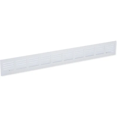 Afbeelding van Nedco plintrooster alum. 400 x 60 mm wit