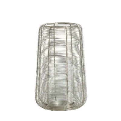 Afbeelding van Light &amp; Living Windlicht ADETA Ø19.5x30cm Zilver