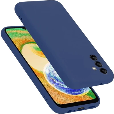 Afbeelding van Cadorabo Hoesje geschikt voor Samsung Galaxy A04s Case in LIQUID BLAUW Beschermhoes TPU silicone Cover
