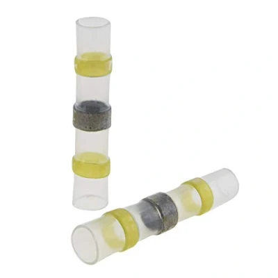 Afbeelding van SeKi 313730 4,0 6,0 mm² geel 10 x soldeerverbinders warm krimpen stootverbinders