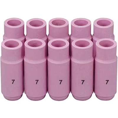 Afbeelding van RIVERWELD 10pk TIG Alumina Nozzles Shield Cup 10N47 7# D11.0 x 47 mm Fit DB PTA SR WP 17 18 26 Lastoorts Accessoires