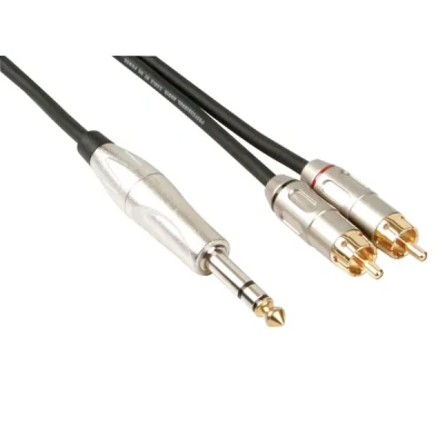 Afbeelding van Jack 6.3 mm RCA tulpkabel