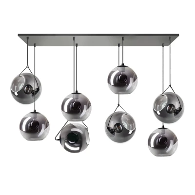 Afbeelding van ETH Hanglamp Orb Zwart 8xE27 Fitting
