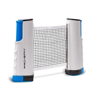Afbeelding van PRO SPIN Draagbaar pingpongnet om overal te spelen, intrekbaar voor elke tafel met praktische opbergtas inbegrepen
