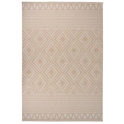 Afbeelding van vidaXL Buitenkleed met patroon platgeweven 160x230 cm bruin