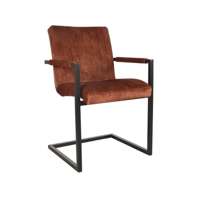 Afbeelding van LABEL51 Eetkamerstoel Milo Rust Velours Majorr