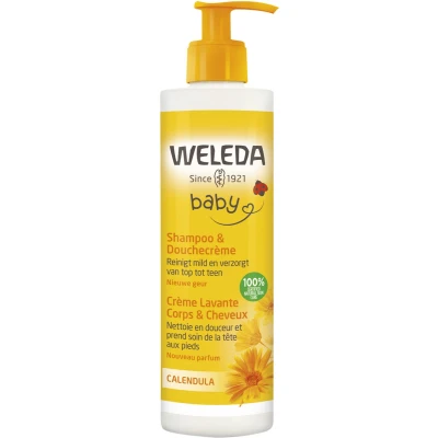 Afbeelding van Weleda Baby Calendula Shampoo &amp; Douchecrème 400ML