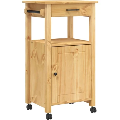 Afbeelding van vidaXL Keukentrolley MONZA 48x40x90 cm massief grenenhout