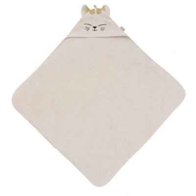 Afbeelding van Jollein Badcape Badstof Diego Dog/Charlie Cat 75x75 cm Charlie