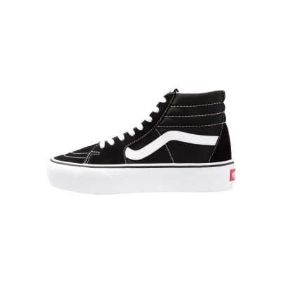 Afbeelding van Vans UA SK8HI Platform 2.0 Sneakers hoog, Dames, Maat: 40, Black/true white Leer en textiel