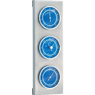 Afbeelding van Weerstation buiten RVS blauw 3in1