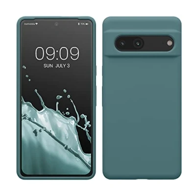 Afbeelding van kwmobile telefoonhoesje compatibel met Google Pixel 7 hoesje Zachte case voor smartphone Back cover in Arctische nacht