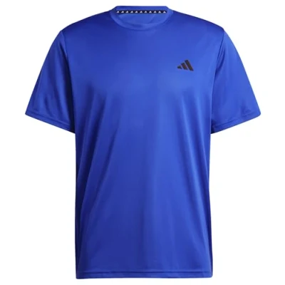 Afbeelding van adidas Heren Train Essentials Training Tee, semi lucid blue/black, XS
