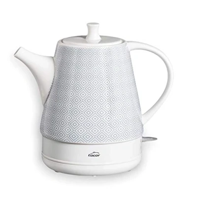 Afbeelding van Lacor 69289 Keramische Waterkoker Gala Grey 1 L