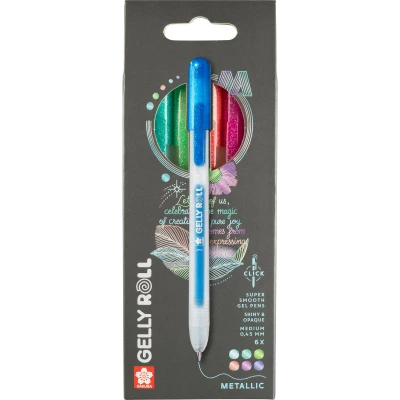 Afbeelding van Sakura Gelly Roll Retractable Metallic Set 6