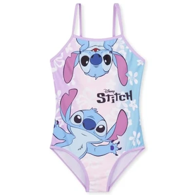 Afbeelding van Disney Stitch Badpak voor meisjes, verstelbare spaghettibandjes, Meerkleurig, 7 8 Jaren