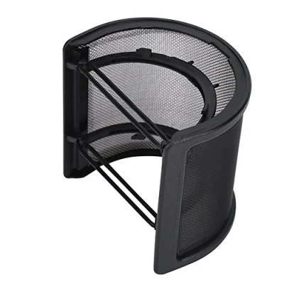 Afbeelding van Drfeify Mic Pop Filter, Microfoon Filter U Vorm Voorruit Masker Metalen Rooster Dolls en Gevuld Speelgoed voor Studio Kinderen Accessoires Audioapparatuur
