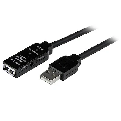 Afbeelding van USB kabel Startech USB2AAEXT5M Zwart