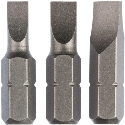 Afbeelding van Bosch Accessoires Schroefbitset standaard gleufkopschroef S 3 delig 2609255963