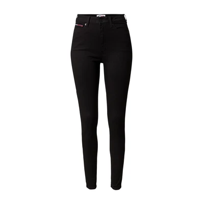 Afbeelding van Tommy Hilfiger dames Sylvia high waist skinny jeans met stretch in de kleur Zwart, maat: W24/L30