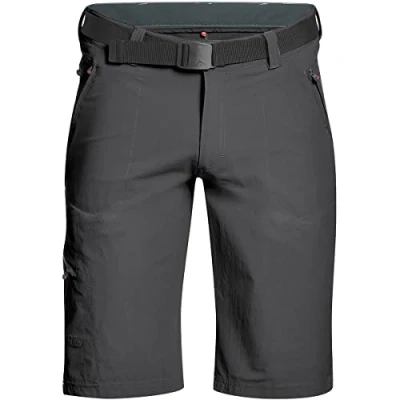 Afbeelding van Maier Sports heren Nil Bermuda wandelbroek, outdoorbroek met geïntegreerde riem, trekkingbroek