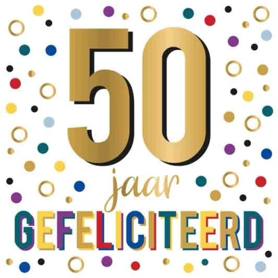 Afbeelding van Verjaardagskaart Daisy XL 50 jaar