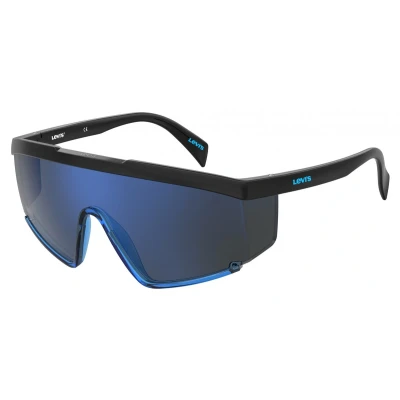 Afbeelding van Levi&#039;s Zonnebril 1008/s Cat.3 Rechthoekig Polyamide Zwart/blauw
