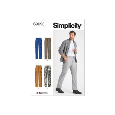 Afbeelding van Simplicity SS9693AA Cargo Broek voor heren AA (34 36 38 40 42)
