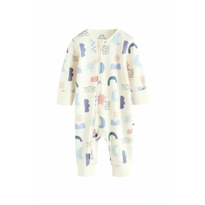 Afbeelding van Next Regular FIT Footless TWO WAY ZIP 4 PACK Kruippakje voor kinderen, Maat: 68, Blue