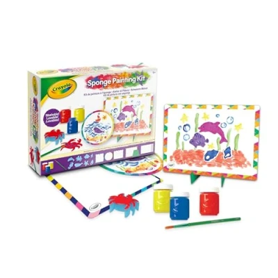 Afbeelding van CRAYOLA Schilderkit met Sponsfiguurtjes Creatieve Activiteit voor Kinderen Tempera, vanaf 5 jaar, 04 2950