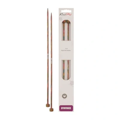 Afbeelding van KNITPRO SYMFONIE BREINAALDEN MET KNOP 40CM 4.50MM ROZENHOUT