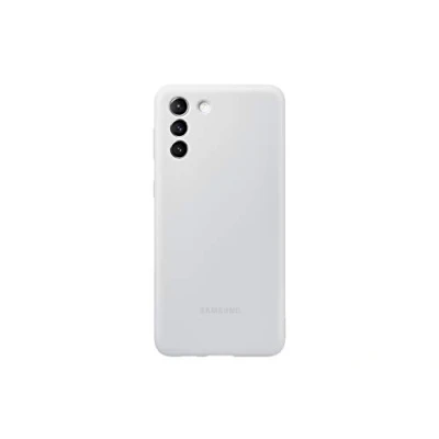 Afbeelding van Samsung Galaxy S21 Plus Hoesje Siliconen en TPU (zacht) Softcase/Backcover Lichtgrijs Telefoonhoesje