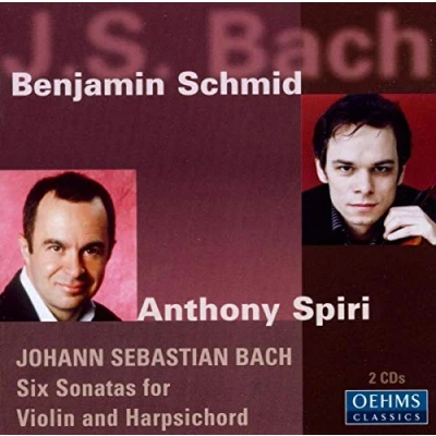 Afbeelding van Benjamin Schmid &amp; Anthony Spiri J.S. Bach: Sonatas For Violin Harpsichord (2 CD)