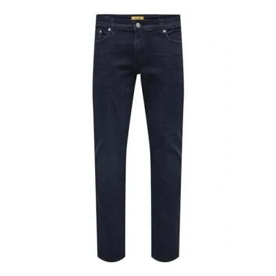 Afbeelding van ONSLOOM Slim ONE BB Coat 9012 AZG DNM VD, Blue Black Denim., 32W / 32L