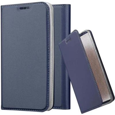 Afbeelding van Cadorabo Hoesje geschikt voor LG G2 MINI in CLASSY DONKER BLAUW Beschermhoes met magnetische sluiting, standfunctie en kaartvakje Book Case Cover Etui