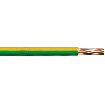 Afbeelding van Bulk Hardware 10,0 mm eenaderige aardkabel 6491X, 5 m, geel/groen / m wit