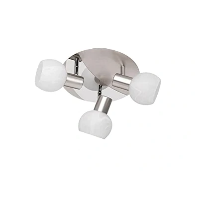 Afbeelding van Reality Leuchten R80173007 Antibes A++ tot E, spot, metaal, E14, nikkel mat/chroom, 22 x 17 cm