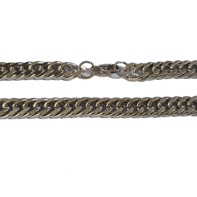 Afbeelding van Ketting gourmet schakel staal 55cm 4mm zilverkleurig