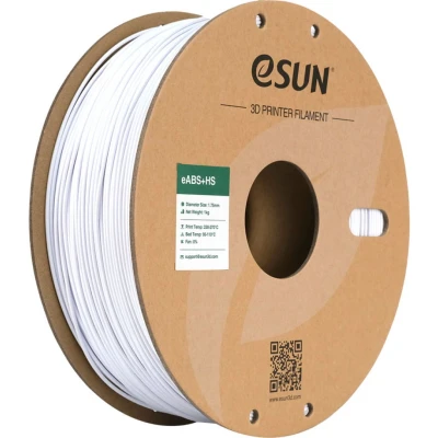 Afbeelding van eSUN ABS+ Filament 1.75mm, eABS+HS Hoge Snelheid 3D Printer ABS Plus, Maatnauwkeurigheid +/ 0.03mm, 1KG Spoel (2.2 LBS) voor Snel Printen (Koel wit, 1KG)