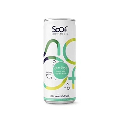Afbeelding van Soof Sprankelende citroen, munt, appel en water 12x250ml
