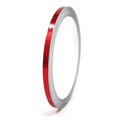 Afbeelding van 8,5 meter glanzende Decoratieve Strips auto motor boot model Chroom Finest Folia Side zelfklevende (6mm breedte, Rood)